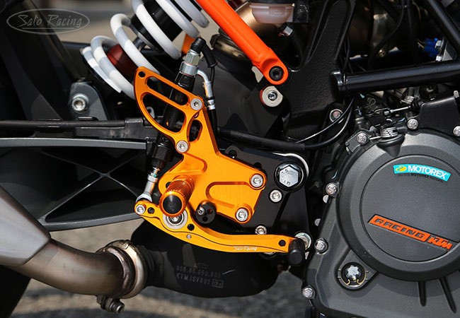 Sato Racing Adjustable Rearsets - 2017-2019 KTM 390 Duke