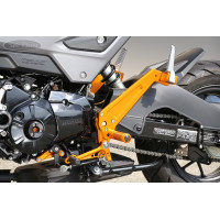 Sato Racing Adjustable Rearsets + Tandem Brackets - GP Shift - 2016-2019 Honda MSX125SF Grom