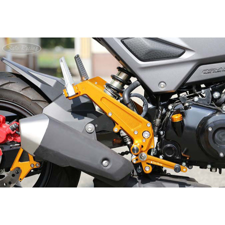 Sato Racing Adjustable Rearsets + Tandem Brackets - GP Shift - 2016-2019 Honda MSX125SF Grom