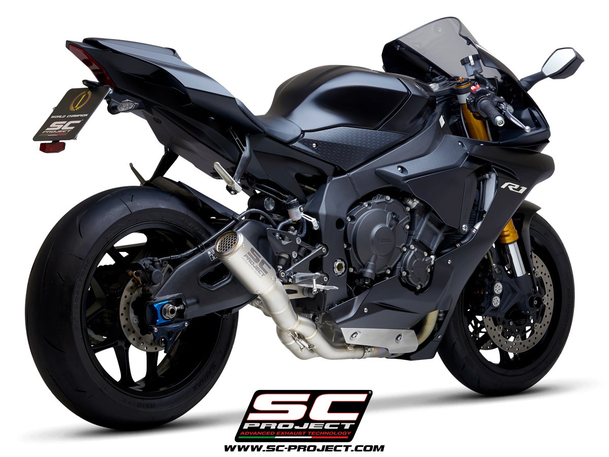SC-Project CR-T De-Cat Exhaust - Yamaha YZF-R1/R1M (2015-2023)