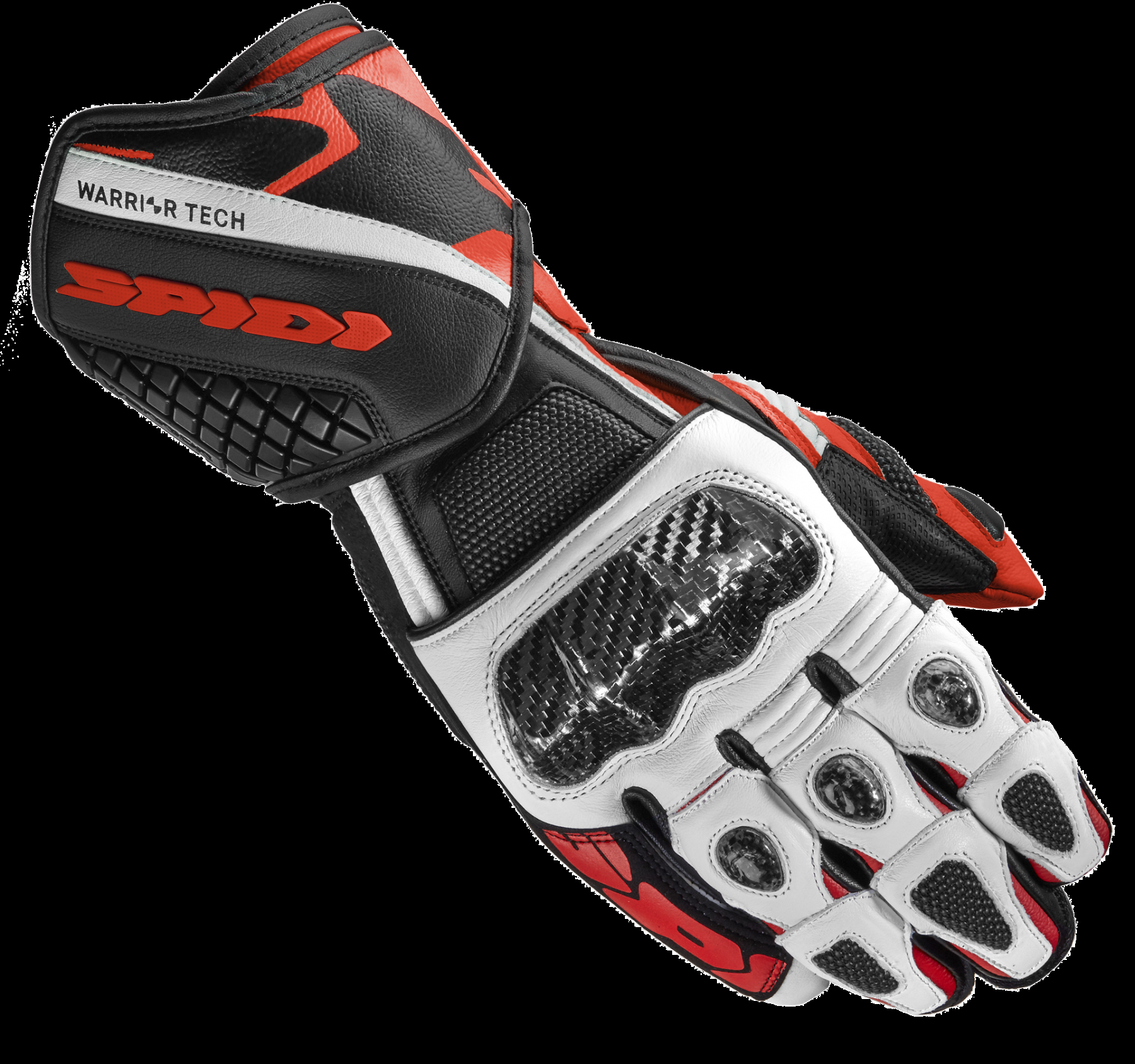 Spidi Carbo 5 Gloves -  Black / White / Red