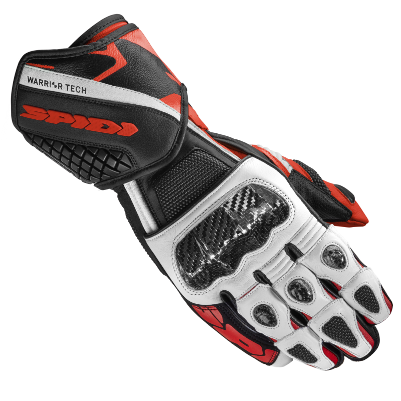 Spidi Carbo 5 Gloves - Black / White / Red Spidi Carbo 5 Gloves - Black / White / Red