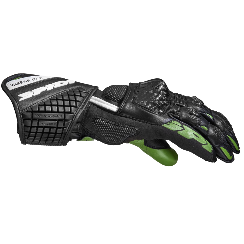Spidi Carbo 5 Gloves - Black / White / Green Spidi Carbo 5 Gloves - Black / White / Green