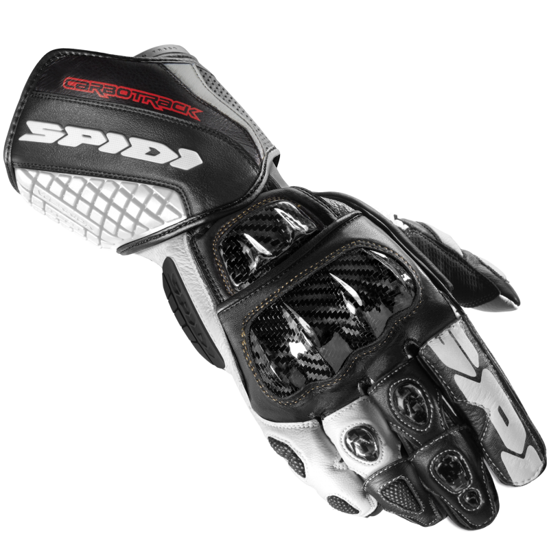 Spidi Carbo Track Evo Gloves -  Black / White