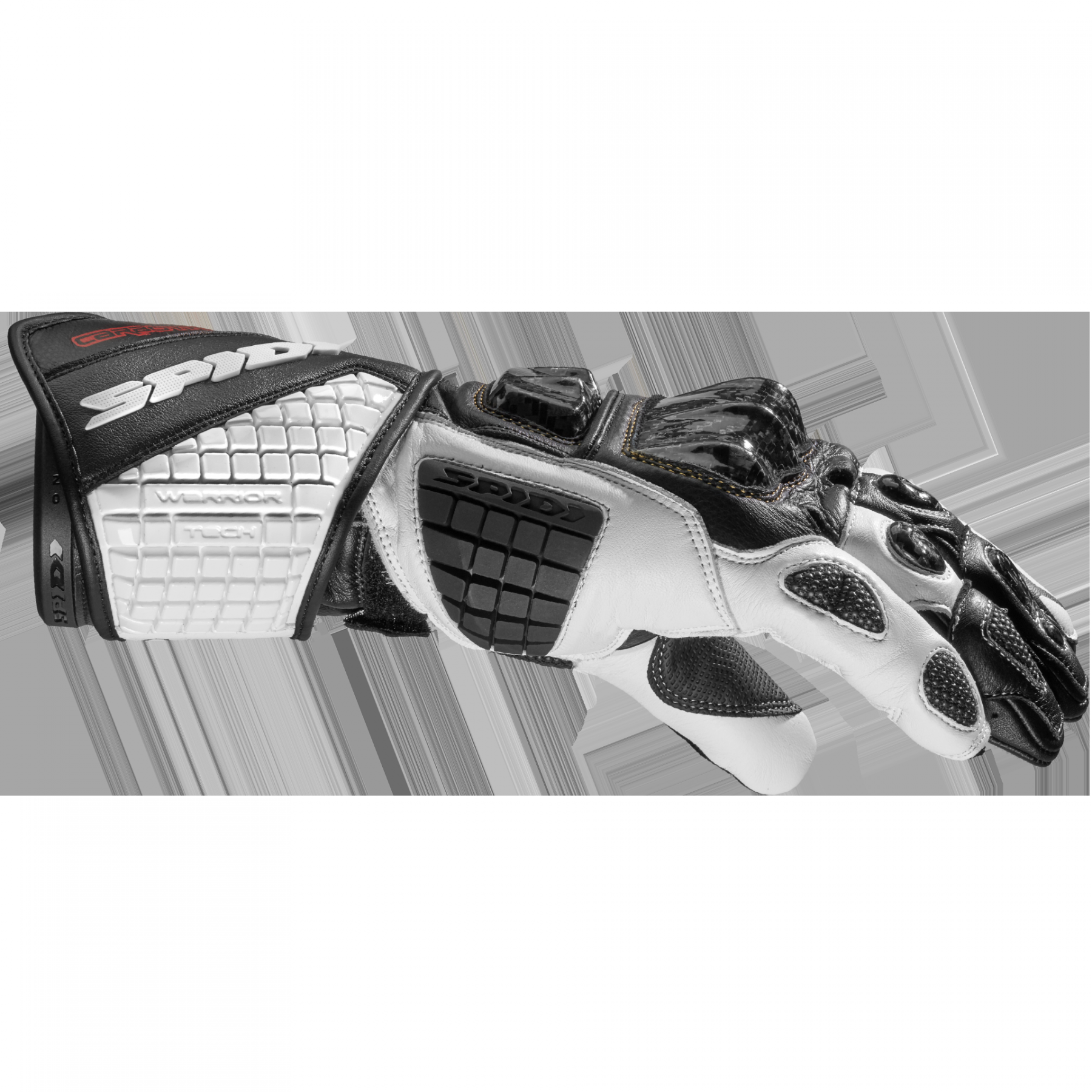 Spidi Carbo Track Evo Gloves -  Black / White