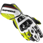 Spidi Carbo Track Evo Gloves -  Black / White / Hiviz Yellow