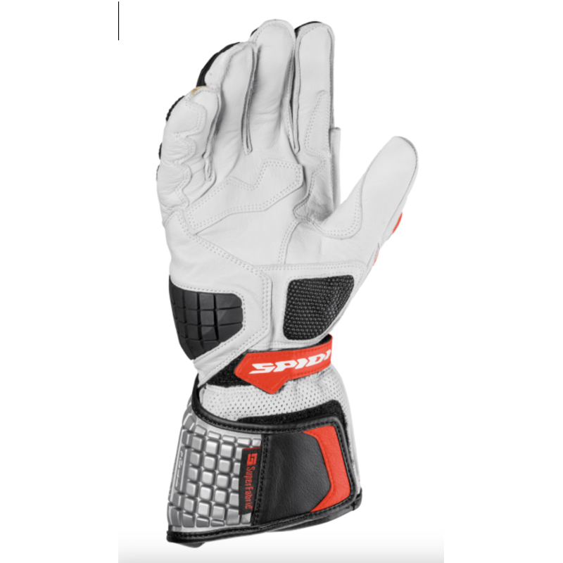 Spidi Carbo Kangaroo Leather Gloves - White Spidi Carbo Kangaroo Leather Gloves - White