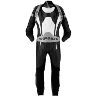 Spidi Warrior Wind Pro Leather Race Suit - Black / White - Size 50