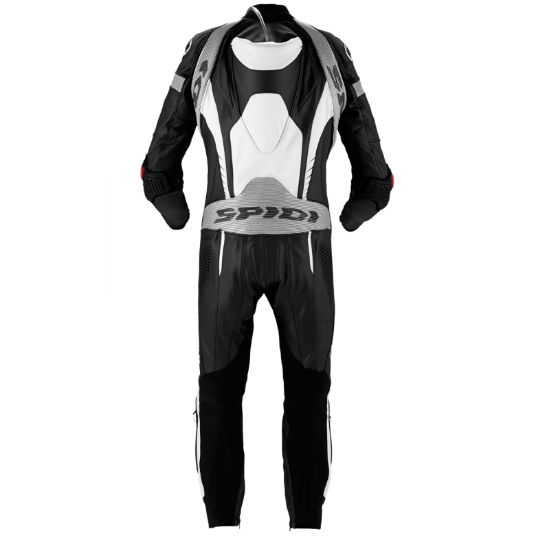 Spidi Warrior Wind Pro Leather Race Suit - Black / White - Size 50 Spidi Warrior Wind Pro Leather Race Suit - Black / White - Size 50