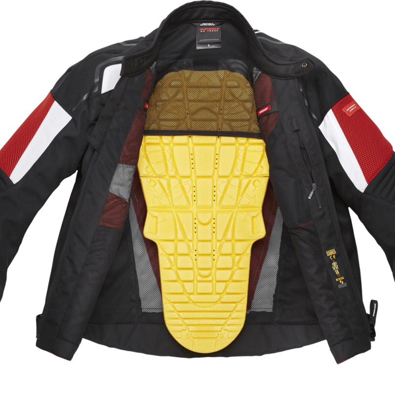 Spidi Tronik Mesh Textile Jacket - Black / Red / White Spidi Tronik Mesh Textile Jacket - Black / Red / White