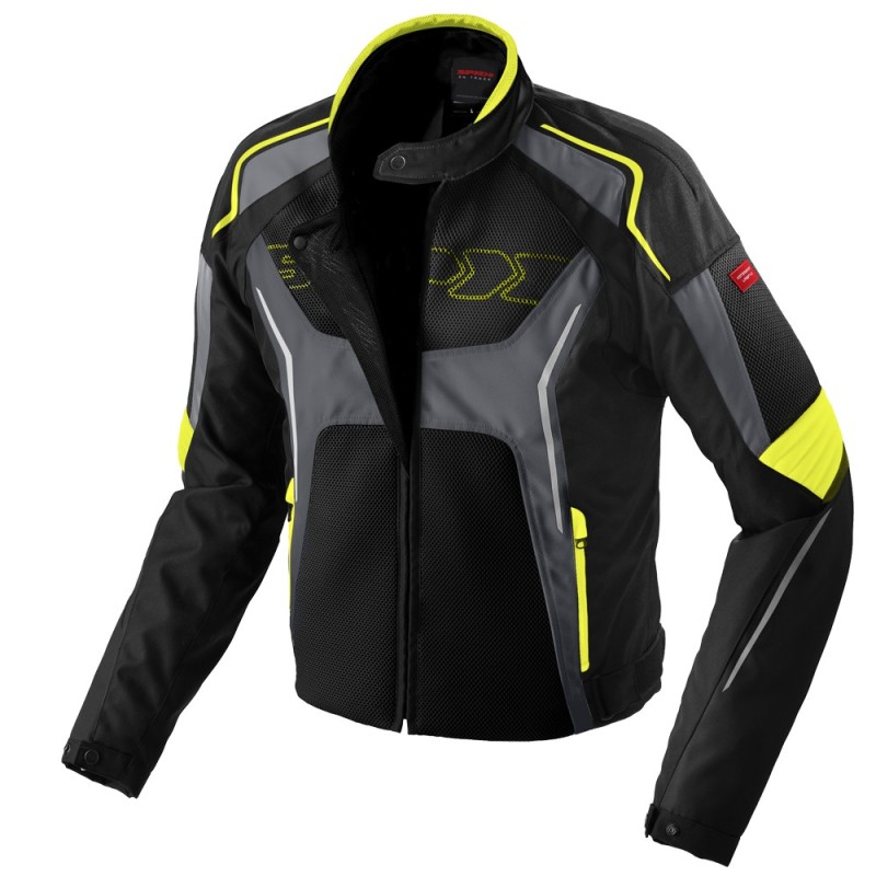 Spidi Tronik Mesh Textile Jacket - Black / Gray / Yellow Spidi Tronik Mesh Textile Jacket - Black / Gray / Yellow