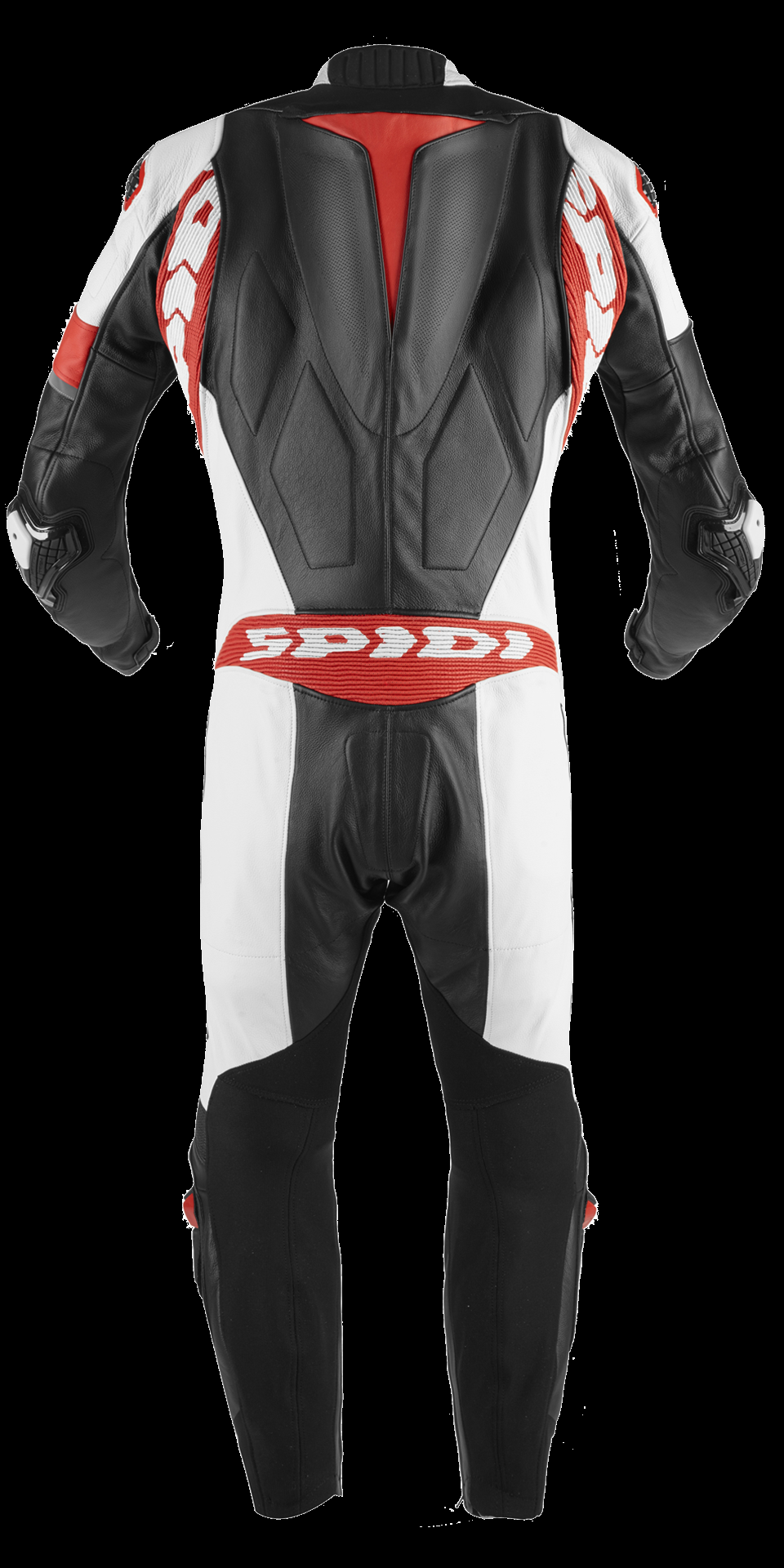 Spidi Warrior Perforated Pro Leather Race Suit - Black / White / Red