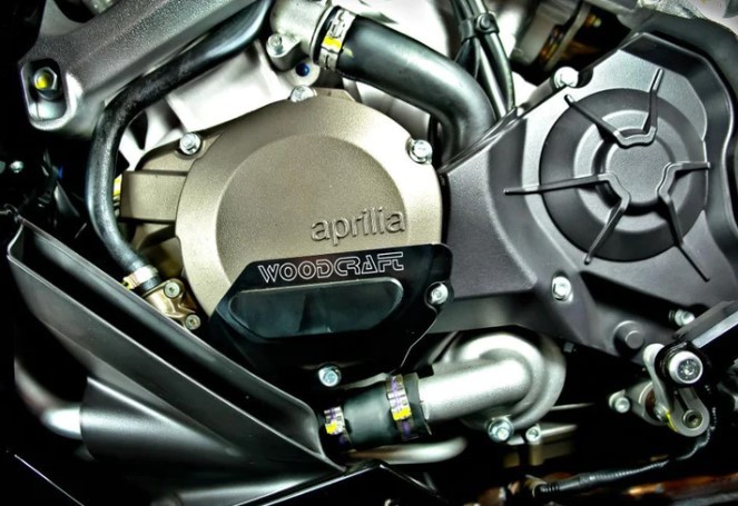 Woodcraft Left Side Stator Cover Protector - Aprilia RSV4 / Tuono V4