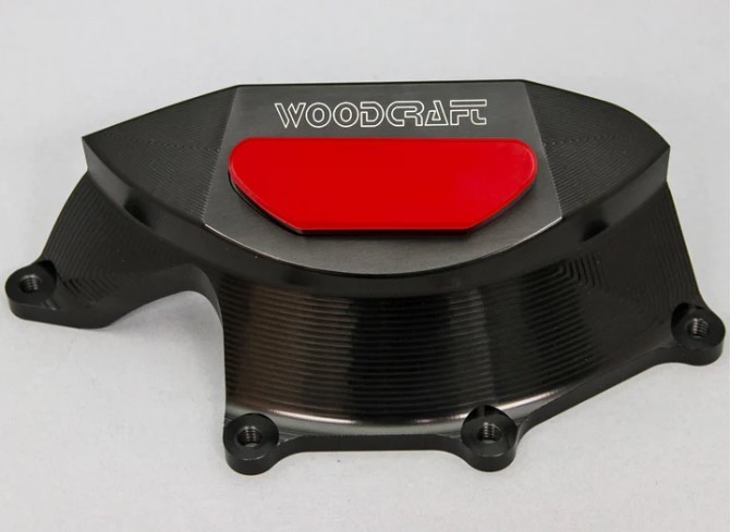 Woodcraft Left Side Stator Cover Protector - Aprilia RSV4 / Tuono V4