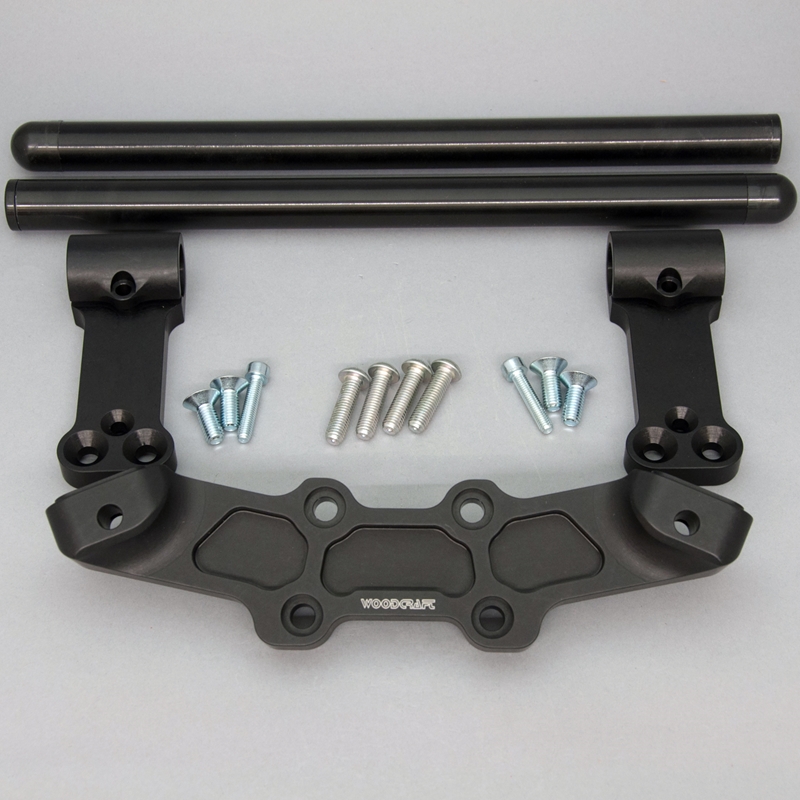 Woodcraft Clip On Adapter Plate - 3" Rise - Ducati Monster 696 / 796 / 1100 Woodcraft Clip On Adapter Plate - 3" Rise - Ducati Monster 696 / 796 / 1100