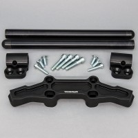 Woodcraft Clip On Adapter Plate - 1" Rise - Kawasaki Ninja 650R / ER-6n 
