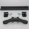 Woodcraft Clip On Adapter Plate w/ XL Black Bars - 1" Rise - Ducati Scrambler