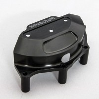 Woodcraft Ducati Panigale V4 LHS Stator Cover Protector w/Red Aluminum Skid Plate Woodcraft Ducati Panigale V4 LHS Stator Cover Protector w/Red Aluminum Skid Plate