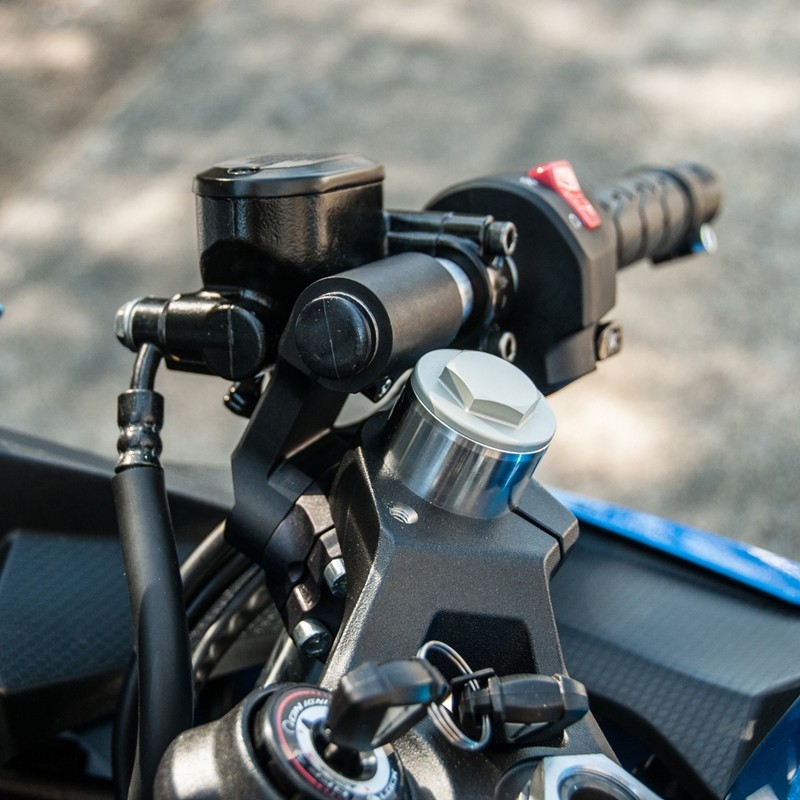 Woodcraft Clip Ons for Kawasaki Ninja EX400 2.5" Rise / Black Bars