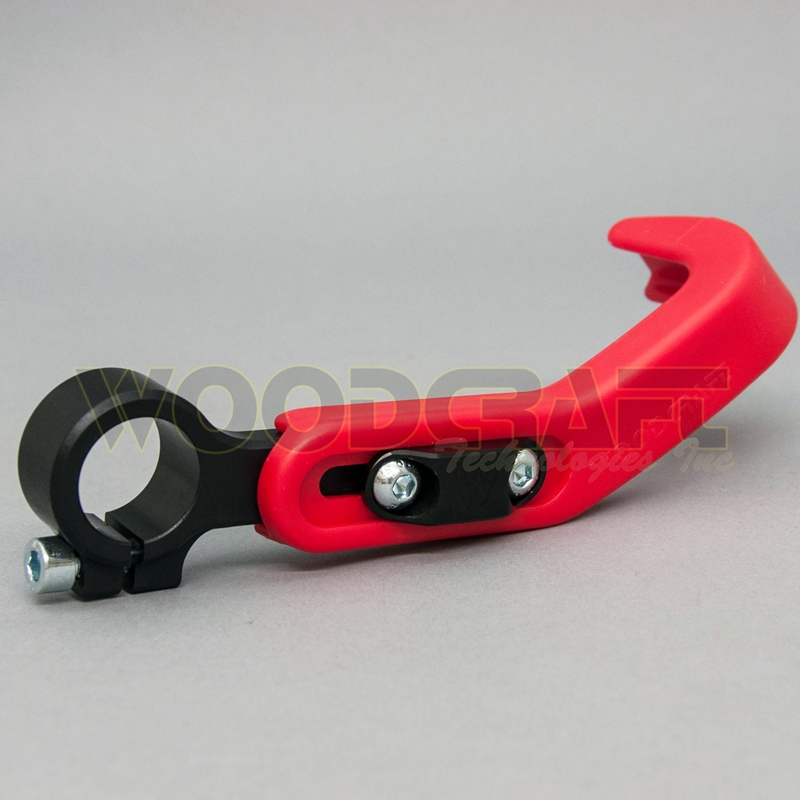 Woodcraft Hand & Lever Guard - Right Side - Red Woodcraft Hand & Lever Guard - Right Side - Red