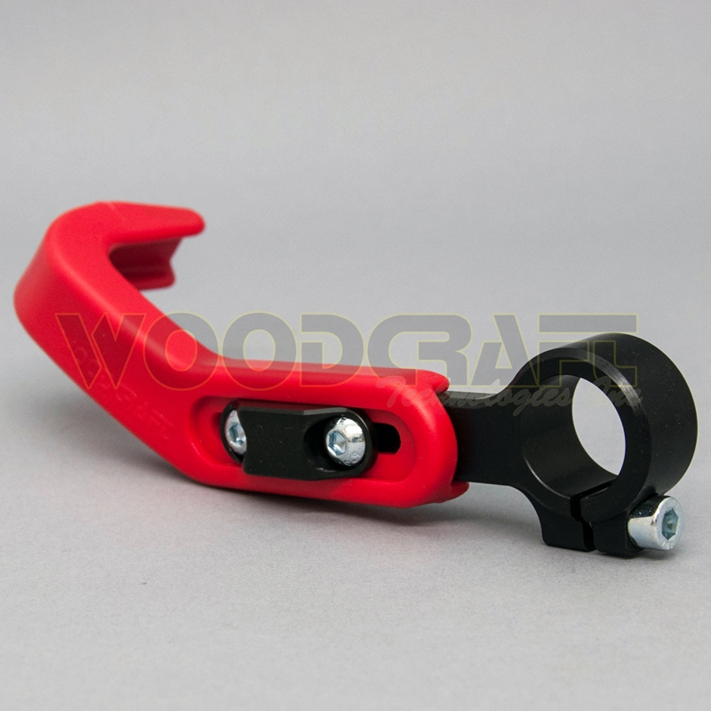 Woodcraft Hand & Lever Guard - Left Side - Red Woodcraft Hand & Lever Guard - Left Side - Red