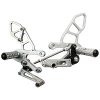 Woodcraft Rearset Kit - Complete GP Shift W/Pedals - Aprilia RSV4 / Tuono V4 (2021-23)