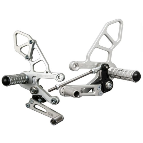 Woodcraft Rearset Kit - Complete GP Shift W/Pedals - Aprilia RSV4 / Tuono V4 (2021-23) Woodcraft Rearset Kit - Complete GP Shift W/Pedals - Aprilia RSV4 / Tuono V4 (2021-23)