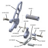 Woodcraft Rearset Kit - Complete GP Shift W/Pedals - Aprilia RSV4 / Tuono V4 (2021-23) Woodcraft Rearset Kit - Complete GP Shift W/Pedals - Aprilia RSV4 / Tuono V4 (2021-23)