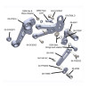 Woodcraft Rearset Kit - Complete STD / GP Shift W/Pedals - Aprilia RS660 (2021-23)