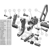 Woodcraft Rearset Kit - Complete GP Shift  - Ducati Panigale 899 / 959 / 1199 / 1299