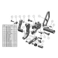 Woodcraft Rearset Kit - Complete GP Shift  - Ducati Panigale 899 / 959 / 1199 / 1299