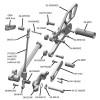 Woodcraft Rearset Kit - Complete GP Shift  - Triumph Street 765 (w/o QS)