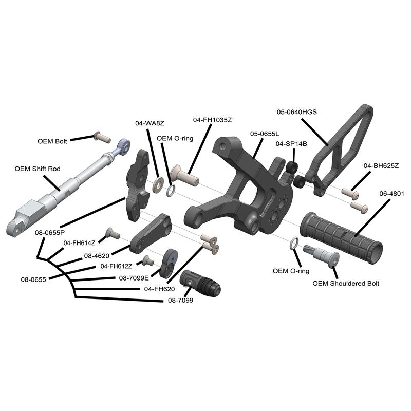 Woodcraft Replacement Clip On Tube / Bar - STD Length, 7/8"