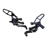 Woodcraft Complete Rearsets kit w/ pedals | Yamaha YZF-R7 (2022-2023)