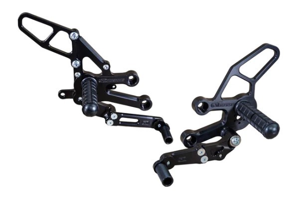 Woodcraft Complete Rearsets kit w/ pedals | Yamaha YZF-R7 (2022-2023)