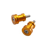 Zeta Racing Billet Aluminum Swingarm Spools - Gold