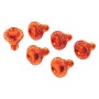 Zeta Racing Billet Aluminum Fork Guard Bolt Set Orange KTM Models