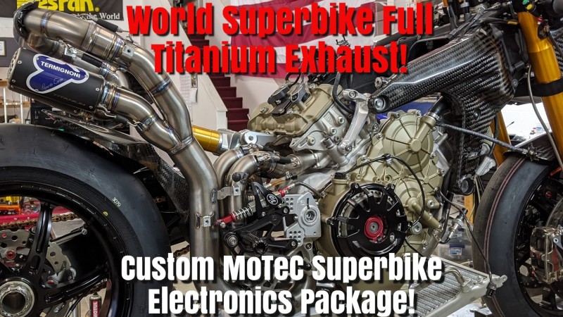 SBU 2020 Ducati Panigale V4R, Pt.5 - WSBK Termignoni Full Exhaust, MoTeC Superbike Electronics Kit