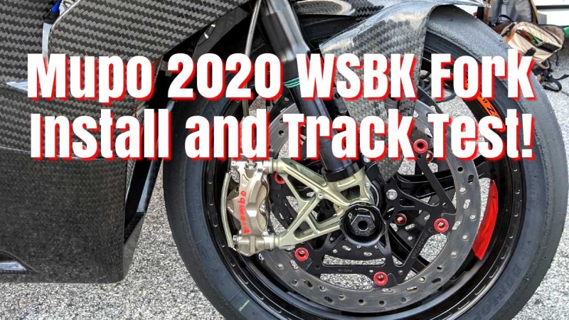 SBU 2020 Ducati Panigale V4R, Pt.8 - Installing And Testing The Mupo WSBK Through Rod 2020 Fork!