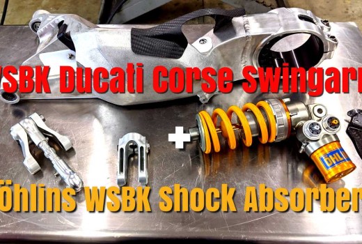 SBU 2020 Ducati Panigale V4R, Pt.9 - Ducati Corse WSBK Swingarm & Ohlins WSBK Shock Absorber!