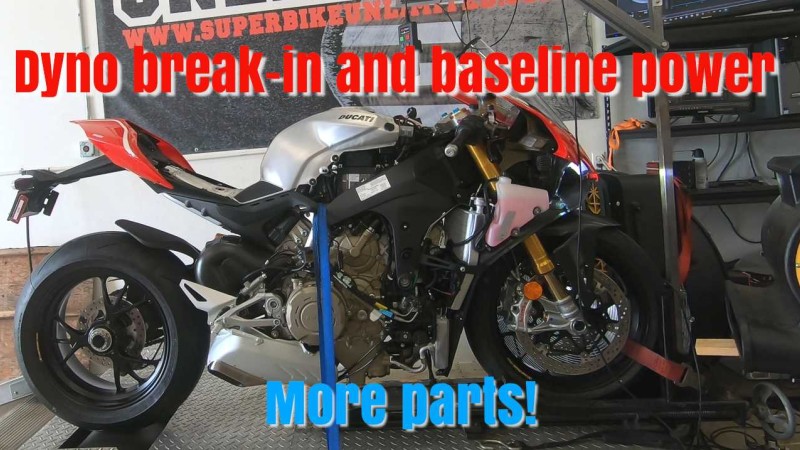 Superbike Unlimited 2020 Ducati V4R Full-Spec Project, Pt.2 - Stock Dyno Break In & Baseline Numbers