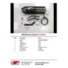 M4 Street Slayer Slip On 2011-2015 Kawasaki ZX-10R Titanium or Carbon Fiber Canister