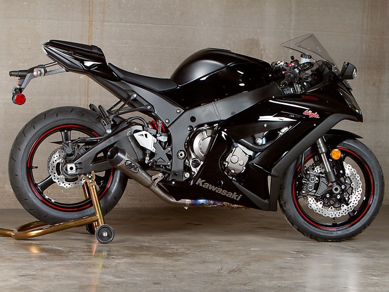 M4 Black GP Slip-On Exhaust 2011-2015 Kawasaki ZX-10R