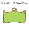Vesrah VD-248 RJL Brake Pad Set for Yamaha YZF-R1 / Yamaha YZF-R6 / FZ-09