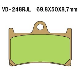 Vesrah VD-248 RJL Brake Pad Set for Yamaha YZF-R1 / Yamaha YZF-R6 / FZ-09