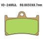 Vesrah VD-248 RJL Brake Pad Set for Yamaha YZF-R1 / Yamaha YZF-R6 / FZ-09