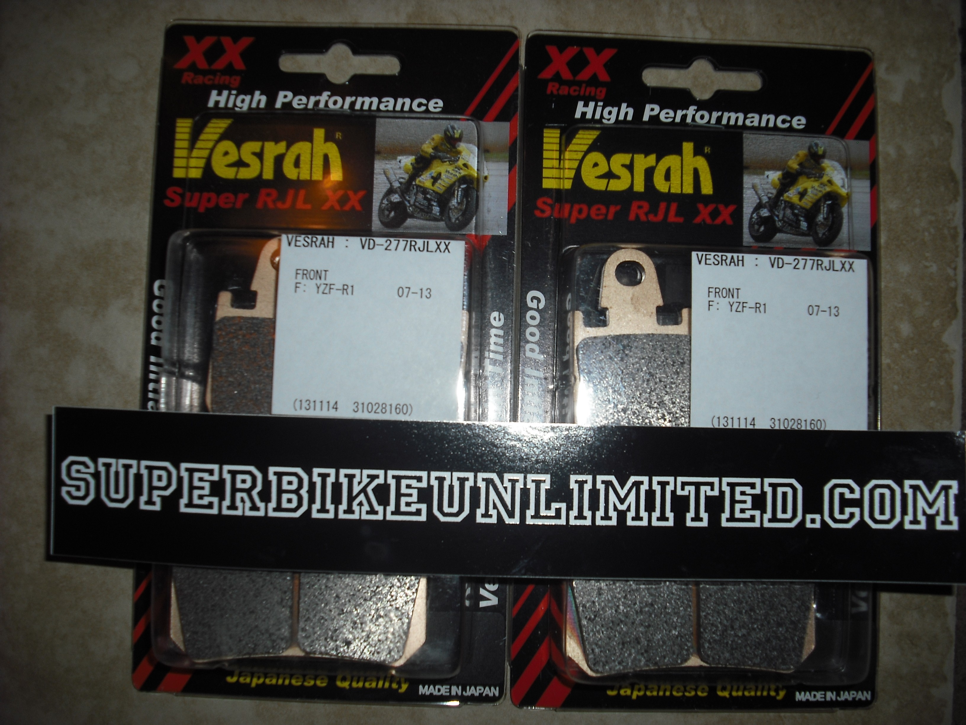 Vesrah VD-9053 SRJL-XX Brake Pads BMW S1000RR, MV Augusta, Ducati 996R, 999