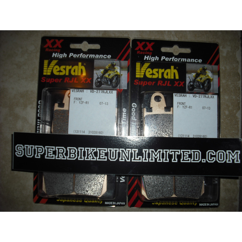 Vesrah VD-9053 SRJL-XX Brake Pads BMW S1000RR, MV Augusta, Ducati 996R, 999