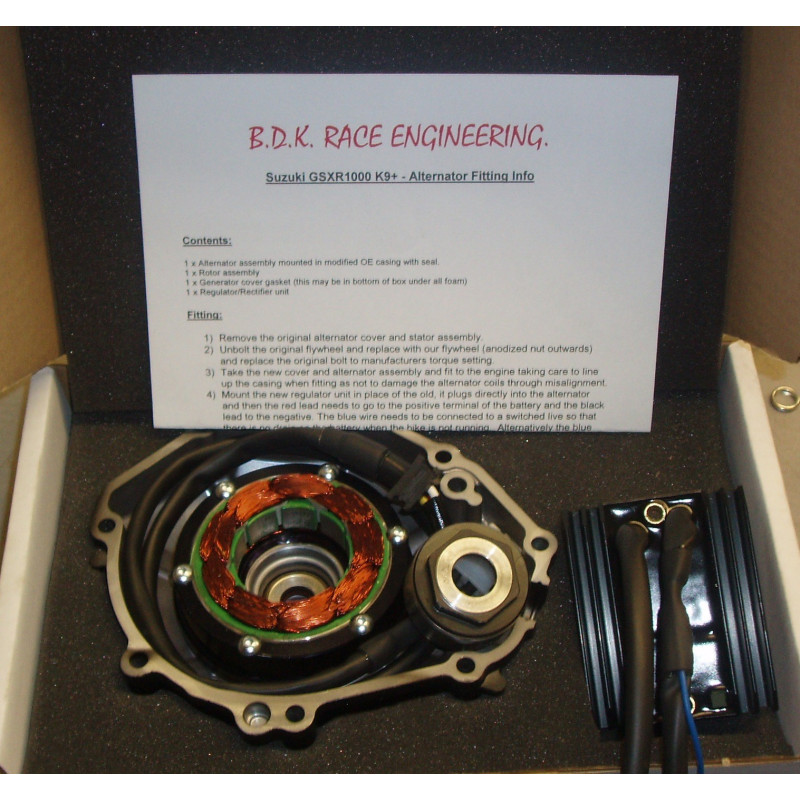 BDK Race Generator Kit - Suzuki 2009-2015 GSX-R1000 SRG1-K9