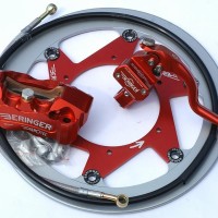 Beringer Supermoto Top Race Brake Kit: 6 Piston Caliper, Master Cylinder and Disc - Honda, Suzuki, Yamaha, KTM, Kawasaki, more